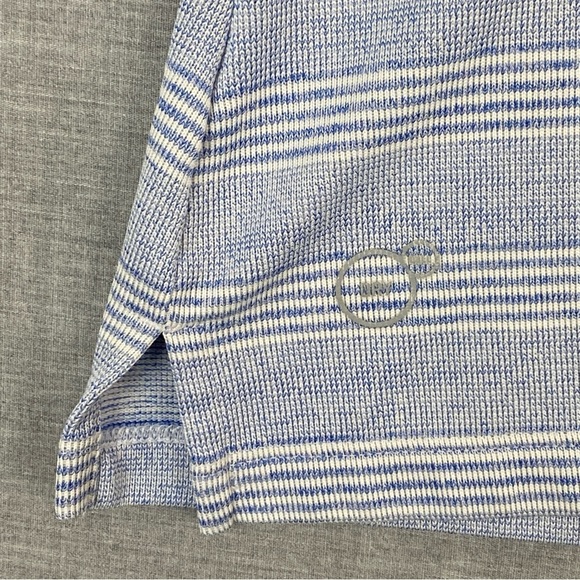 Puma Dry Cell Golf Shirt Light Blue Stripe Sz XL - Picture 5 of 9